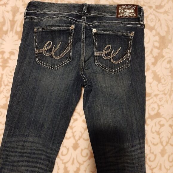 H&M polka dot sz med top Expess Jean's sz 8R - Picture 8 of 8